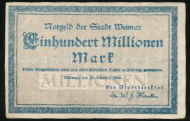 Веймар., 100000000 марок (1923 г.)