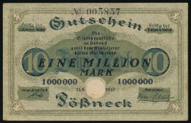 Пёснек., 1000000 марок (1923 г.)