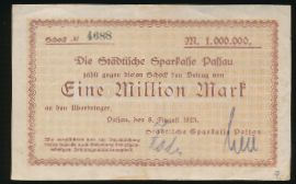 Пассау., 1000000 марок (1923 г.)
