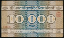 Баден-Вюртемберг., 10000 марок (1923 г.)