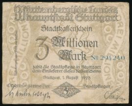 Штутгарт., 3000000 марок (1923 г.)