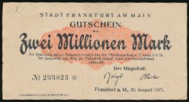 Франкфурт-на-Майне., 2000000 марок (1923 г.)