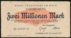Франкфурт-на-Майне., 2000000 марок (1923 г.)