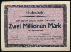 Борна., 2000000 марок (1923 г.)