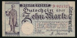 Крефельд., 10 марок (1918 г.)