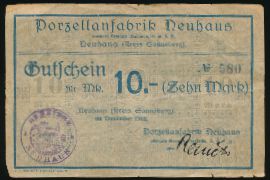Зоннеберг., 10 марок (1918 г.)