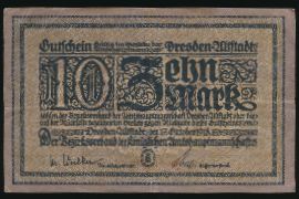Дрезден., 10 марок (1918 г.)