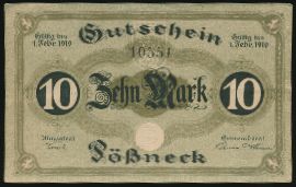 Пёснек., 10 марок (1919 г.)