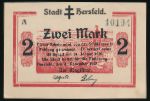Херсфельд., 2 марки (1919 г.)