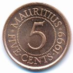 Маврикий, 5 центов (1999 г.)