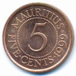 Маврикий, 5 центов (1999 г.)