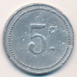 Algeria, 5 centimes, 1915