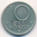 Norway, 10 ore, 1976
