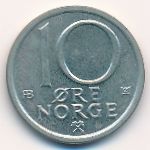 Norway, 10 ore, 1977