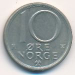Norway, 10 ore, 1986