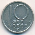 Norway, 10 ore, 1988
