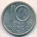 Norway, 10 ore, 1990
