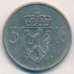 Норвегия, 5 крон (1968 г.)