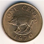 Bermuda Islands, 1 cent, 1970–1985