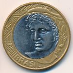 Brazil, 1 real, 2008