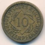 Веймарская республика, 10 рентенпфеннигов (1924 г.)