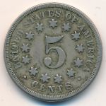 USA, 5 cents, 1868