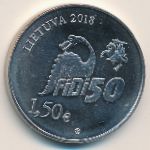 Lithuania, 1.5 euro, 2018