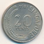 Сингапур, 20 центов (1967–1981 г.)