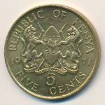 Кения, 5 центов (1971 г.)