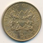 Кения, 5 центов (1971 г.)