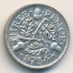 Great Britain, 3 pence, 1934