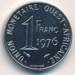 Западная Африка, 1 франк (1976 г.)