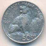Belgium, 50 centimes, 1901