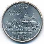 США, 1/4 доллара (2000 г.)