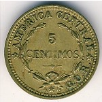 Costa Rica, 5 centimos, 1920–1941