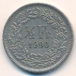 Швейцария, 1/2 франка (1984–2012 г.)