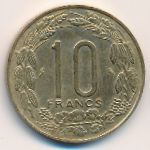 Equatorial African States, 10 francs, 1961–1962