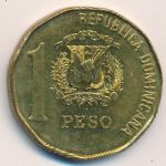 Dominican Republic, 1 peso, 1992
