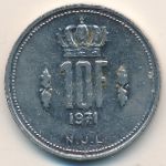 Luxemburg, 10 francs, 1971