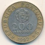 Португалия, 200 эскудо (1992 г.)