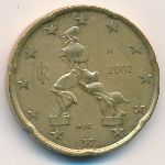 Италия, 20 евроцентов (2002 г.)