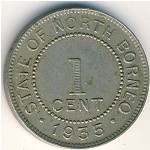 North Borneo, 1 cent, 1904–1941