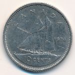 Canada, 10 cents, 1974