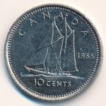 Canada, 10 cents, 1985