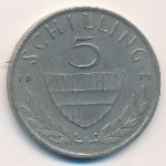 Австрия, 5 шиллингов (1971 г.)