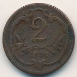 Австрия, 2 геллера (1899 г.)