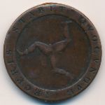 Isle of Man, 1/2 penny, 1813