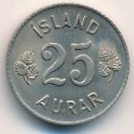 Iceland, 25 aurar, 1967