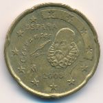 Spain, 20 euro cent, 2007–2009