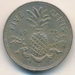 Bahamas, 5 cents, 1973